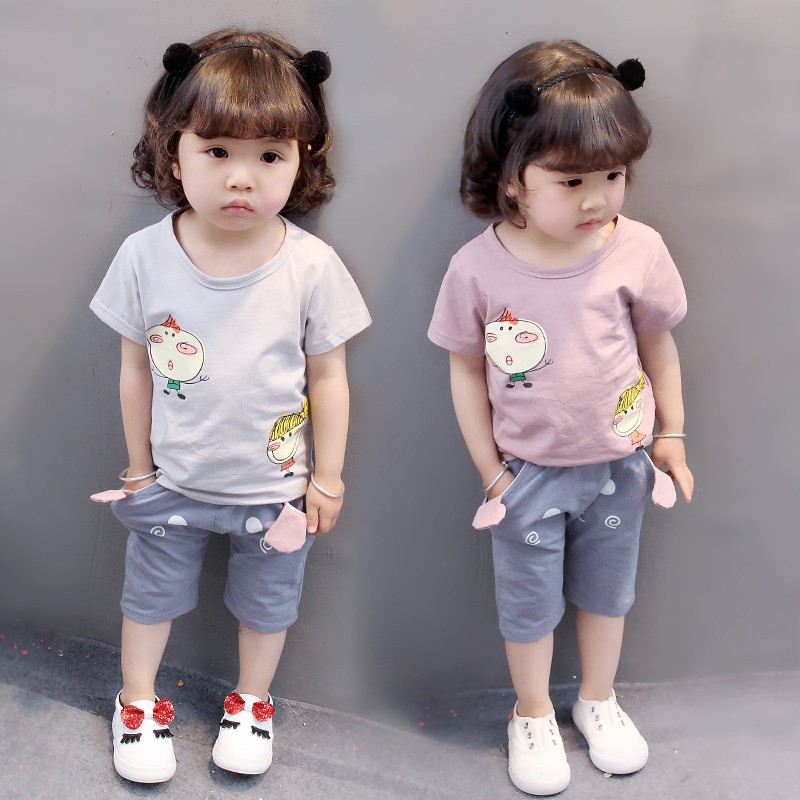 MOBASA OFFICIAL Setelan Baju Anak Perempuan Import | Set Kaos Anak Kualitas Premium harga Murah [ SG1 ]