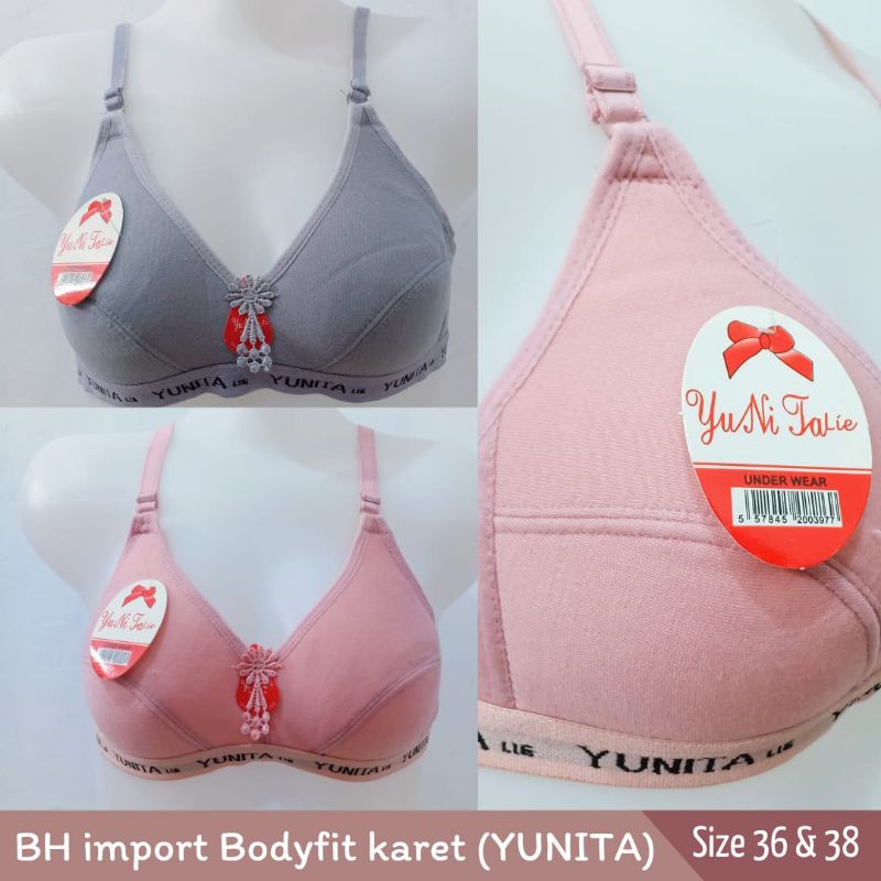 BRA/BH SPORT PAKAIAN DALAM WANITA TANPA KAWAT BODYFIT LIST KARET (YUNITA)