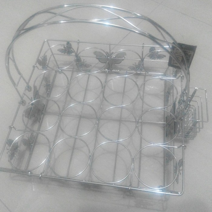 WARUNG.LETHA KERANJANG AQUA RAK CANGKIR RAK GELAS KERANJANG GELAS RAK AQUA RACK