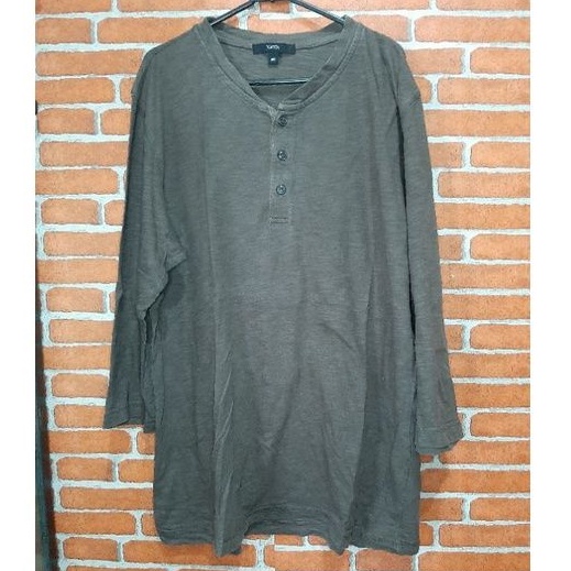 Kaos Topten Coklat Tua Berkancing