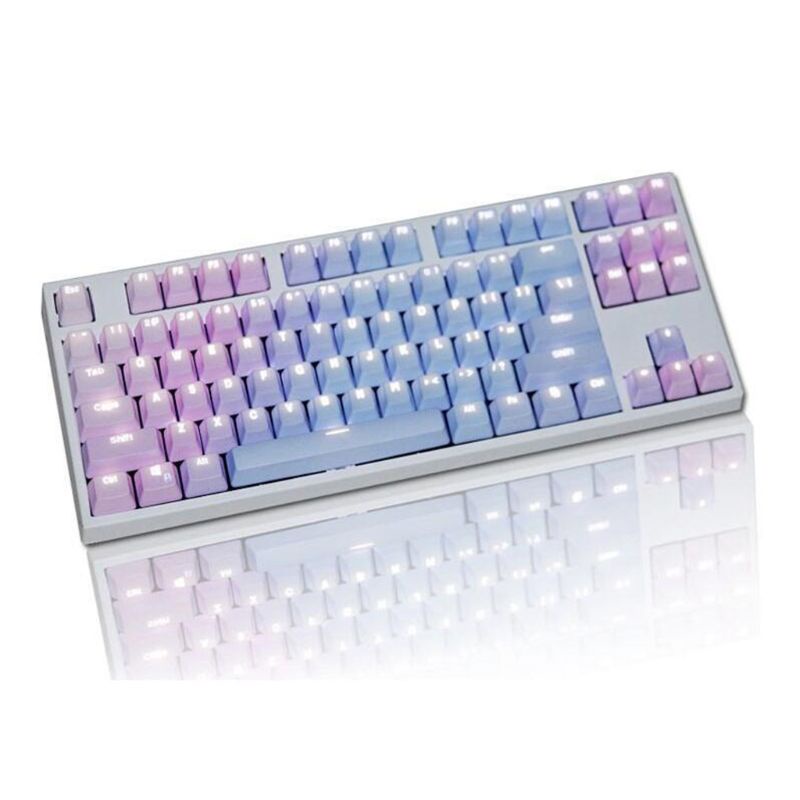 Keycap Btsg87 104 108kunci PBT Biru Enchantress Standar Proses Sublimasi Keycap