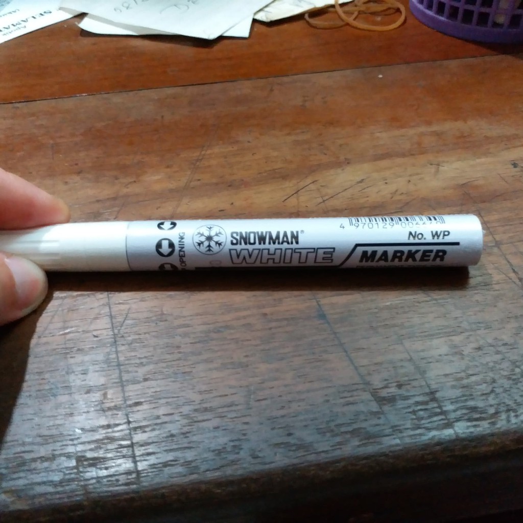 

Snowman marker spidol white no wp putih