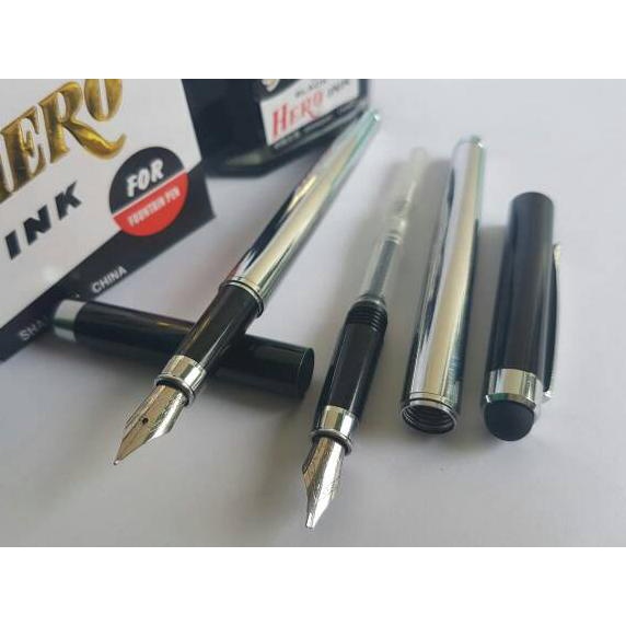 

Jangan Ketinggalan order.. Paket murah Fountain pen STYLUS +Tinta HERO. Pena Pulpen tinta isi ulang.