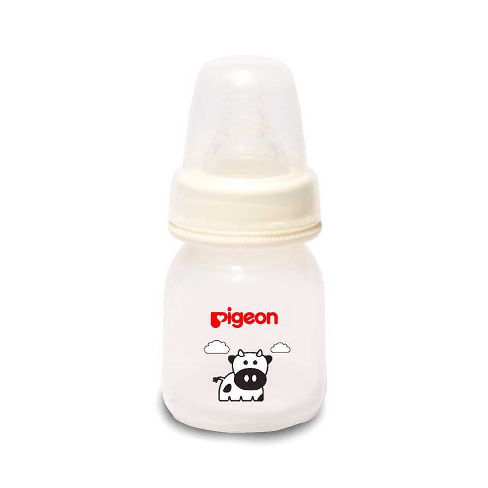 Pigeon Botol Susu Peristaltic Nipple Round Nursing Bottle PP RP Slim Neck Cow Sapi 50ml