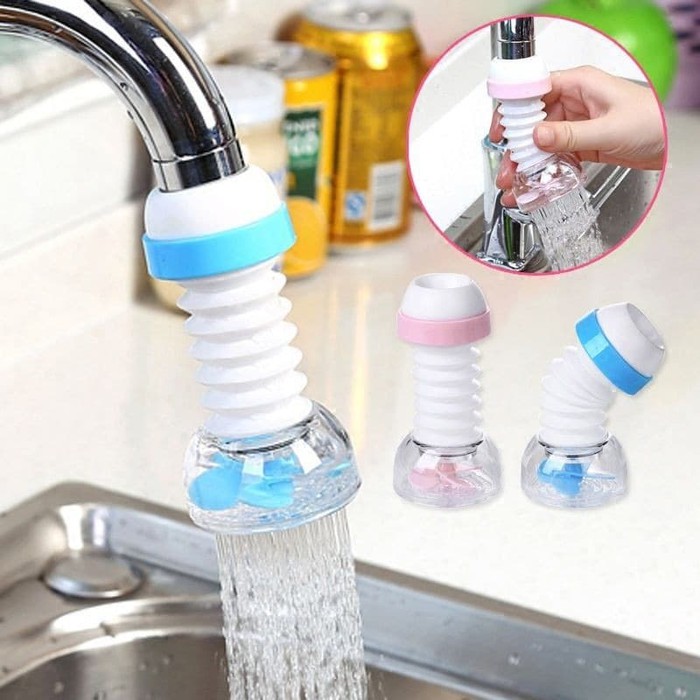 Sambungan Kran Air Fleksibel Saringan Air Keran Water Filter Faucet Anti Splash Shower - Sambungan Air Keran Wastafel Flexible - Filter Saringan Air Kran Kamar Mandi Anti Splash