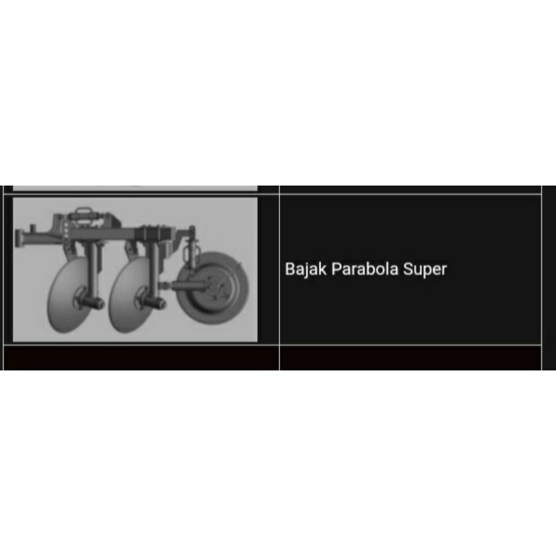 BAJAK PARABOLA QUICK G1000 BAJAK PIRINGAN TRAKTOR TANGAN