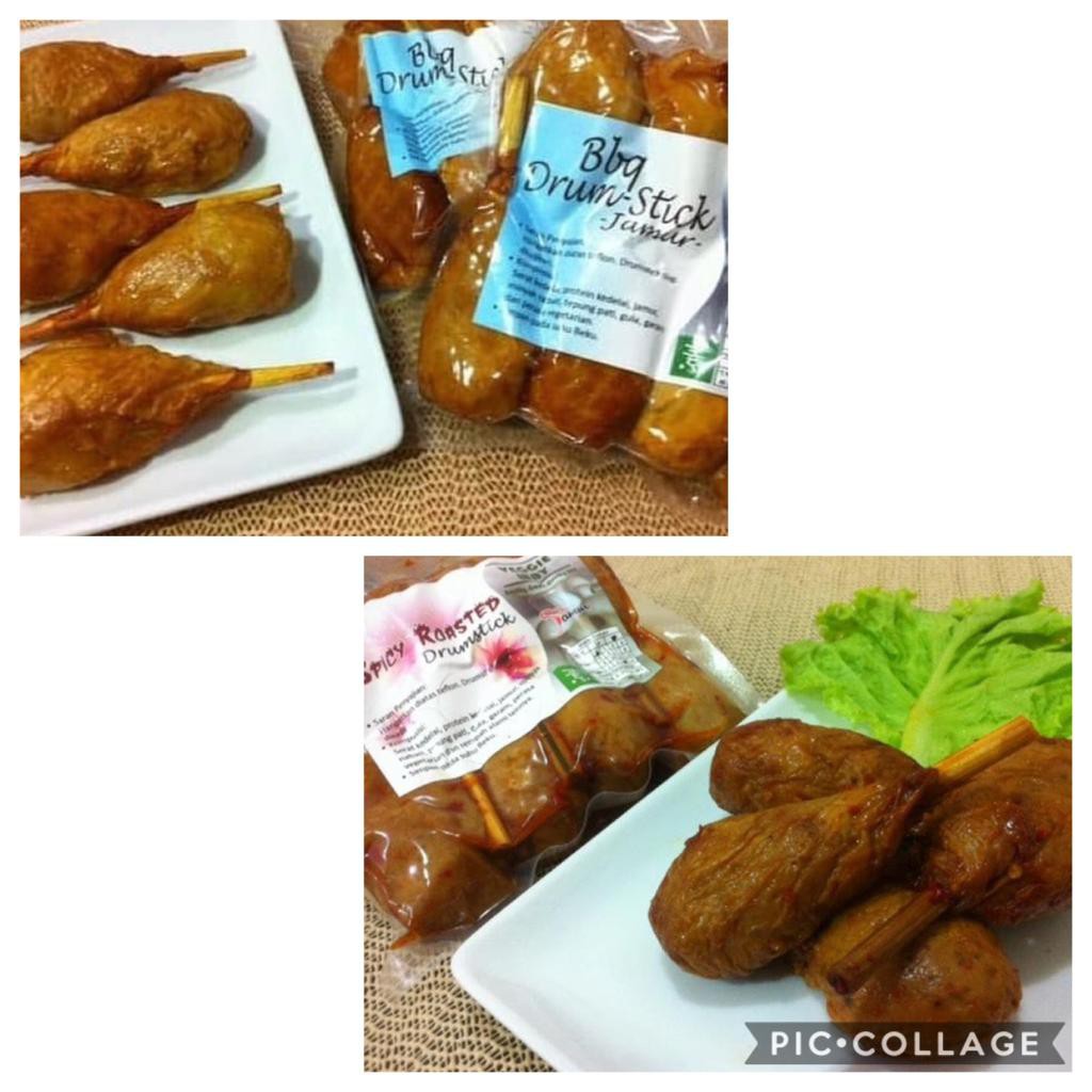 

vegetarian veggieway spicy roasted/bbq drumstick jamur