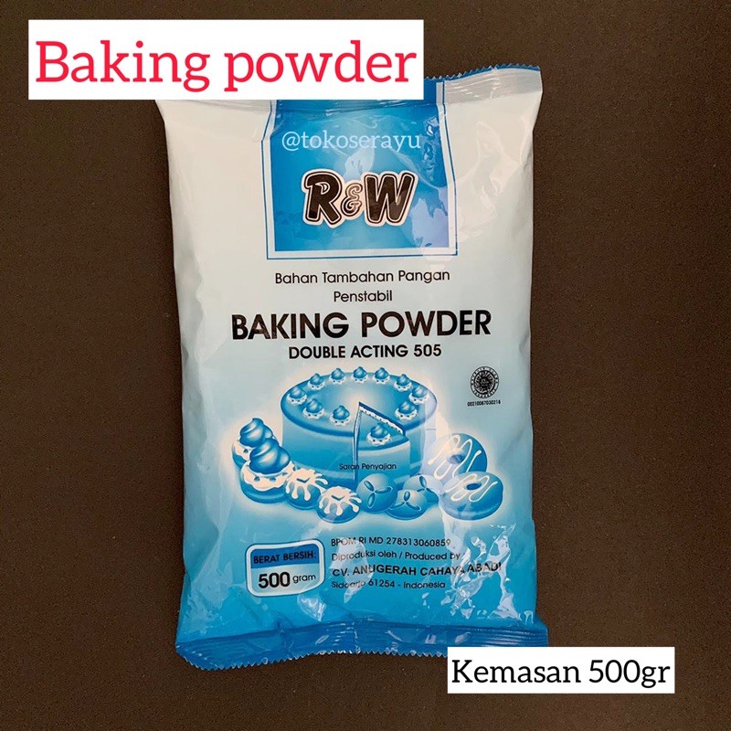 

baking powder 500gr R&W / pengembang kue rajawali 500gr