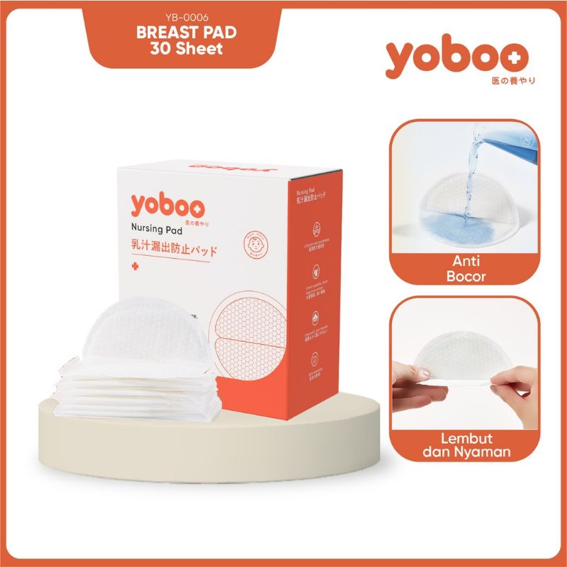 Yoboo Breast Pad 30sheet / Mama Pad Breast Pad Penyerap ASI 24 Sheet / Pembalut Payudara untuk Ibu Menyusui / pembalut ASI