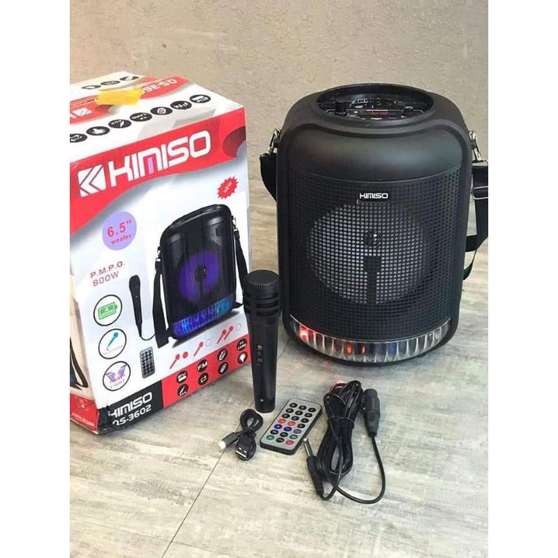 Speaker karaoke Speaker Bluetooth Speaker Kimiso 3602 Free Mic