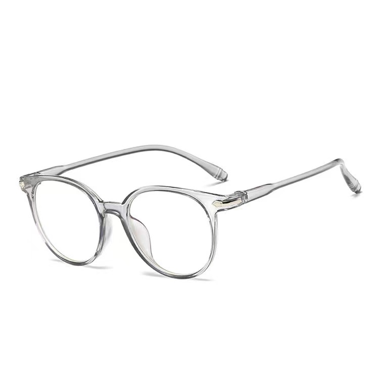 Kaca mata anti radiasi / Kacamata Wanita Pria Frame Anti Radiasi Transparan impor Kacamata korea-Grey
