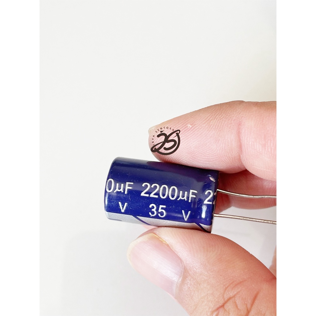 ELCO 2200UF 35V (1 BUAH) KAPASITOR CAPACITOR ELCO KAPASITOR ELKO KAPASITOR 2200 UF 35 V