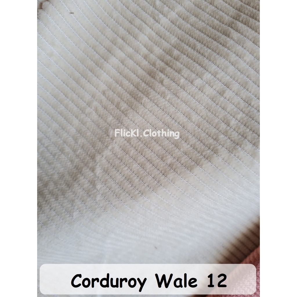 Kain Corduroy Katun Jeans Corduroy Impor Potongan 50Cm 0.5Meter