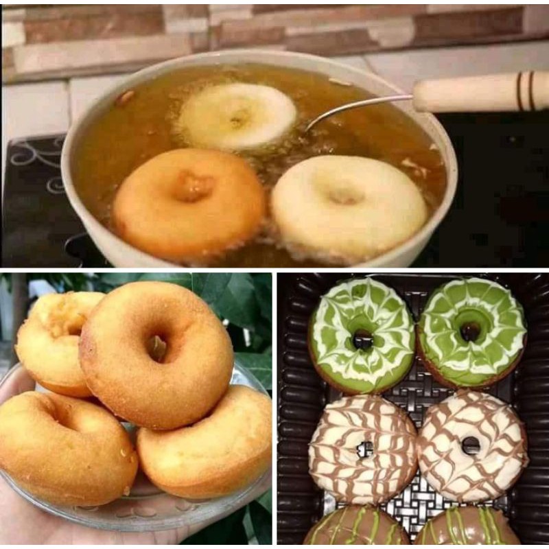 Cetakan Donat Cair Kuningan Super Premium Paket Hemat Isi 3 Ukuran, 6cm 8cm 10cm/cod