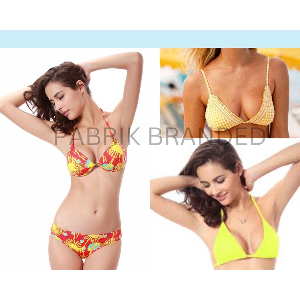 pabrik branded swimwear bikini top bottom baju celana rok renang wanita girl perempuan atasan sexy s
