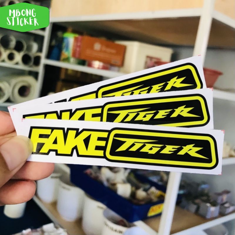 Sticker stiker racing herex FAKE TIGER
