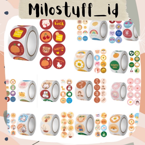 

[MILOSTUFF_ID] 20 Pcs Sticker Deco Dot Aneka Motif Untuk Jurnal DIY Scrapbook--MS0047