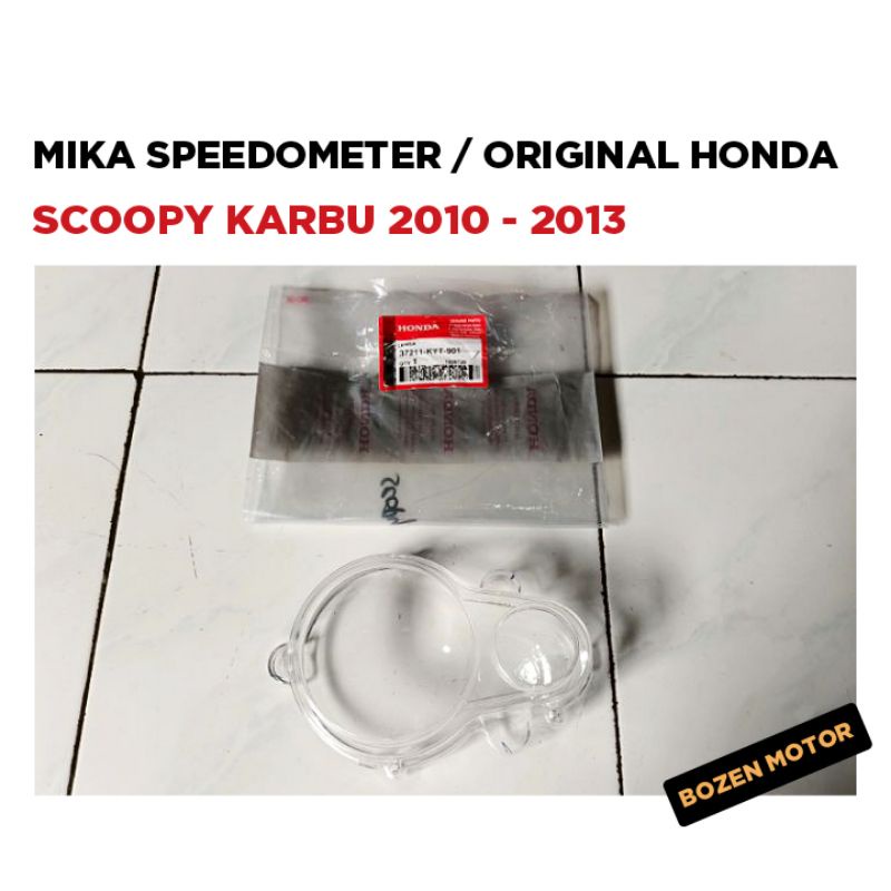 Mika Speedometer Scoopy Karbu Lama 2010 2011 2012 2013 / Kaca KM / Original Honda KYT Kilometer Lama