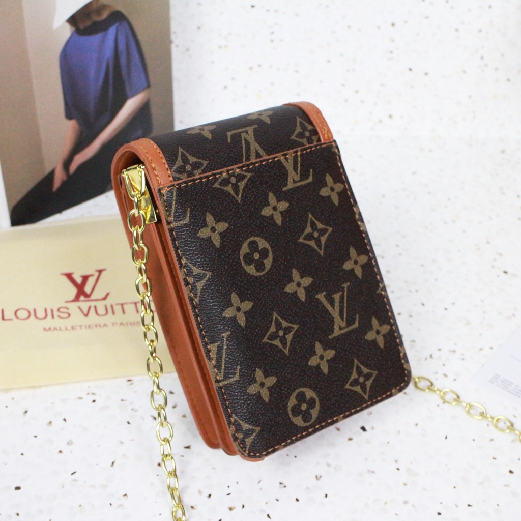 L¤uis Vuitton Dauphine  Phone Bag 7705(Free+ Bubble Wrap+ Dustbag+NoSeri)