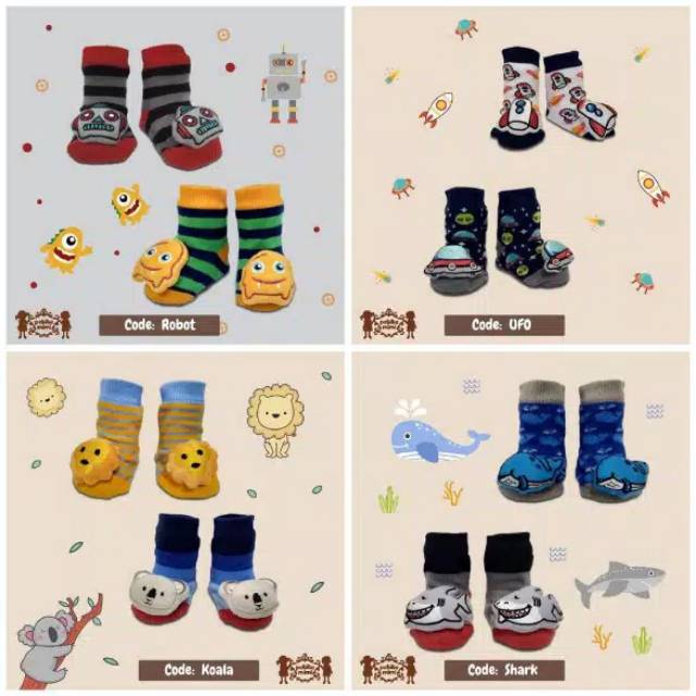 2 Psg Kaos Kaki Rattle Socks Bayi PETITE MIMI 0-12 bulan HIGH QUALITY