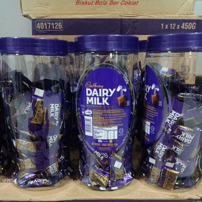 Cadbury Dairy Milk Chocolate Toples Malaysia kemasan baru isi 100pcs