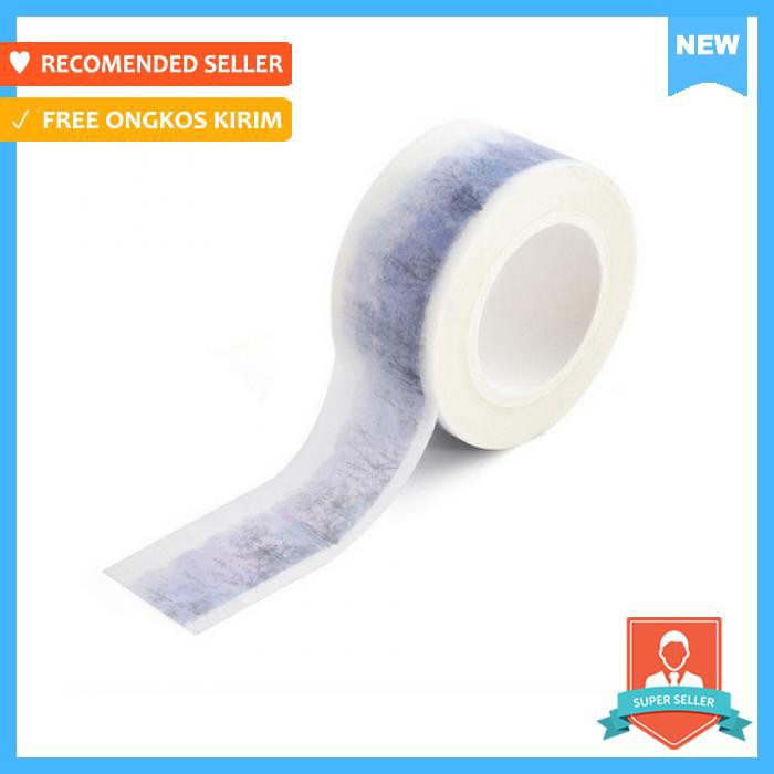 

2Cm Blue Mist Masking Washi Tape Selotip Solasi Motif Lucu Unik Selotip - Selotip & Double Tape