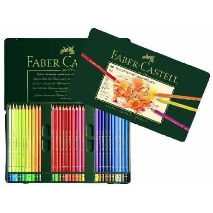 

(BISA COD) Faber Castell Polychromos Color Pencils Tin Of 60 Pensil Warna STOK TERBATAS Kode 1024