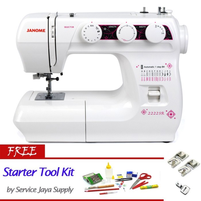 JAHIT-MESIN- MESIN JAHIT JANOME 2222 PORTABLE MULTIFUNGSI -MESIN-JAHIT.