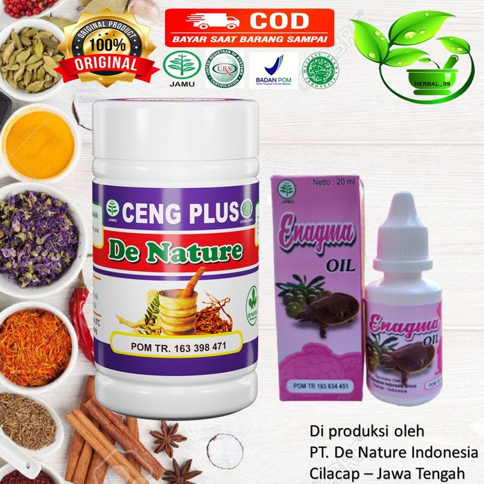 Ceng Plus Dan Enagma De Nature Asli, Obat Kuat PEMBESAR & PEMANJANG MR.P