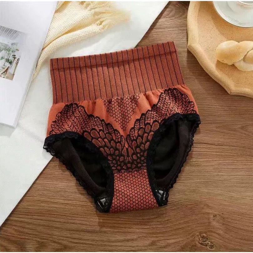 [ LINGERIE MASTER ] - (C-16) CELANA KORSET SLIMMING PANTS / PANTS Celana Dalam Sutra Wanita Original-C-16 Oren