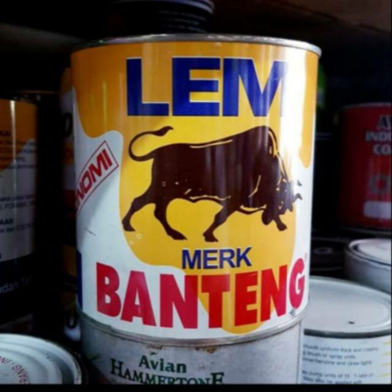 Lem Aibon / Lem HPL /  Lem Kuning Merk Banteng isi 500gr