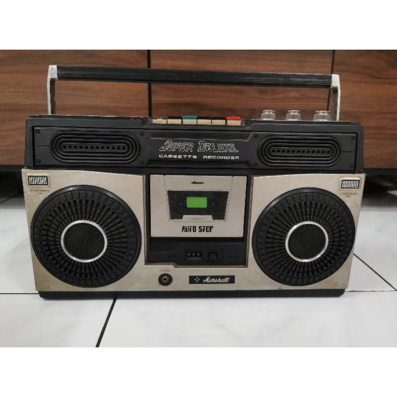 Jual Radio Jadul Marshall Super Deluxe Cassette Recorder Shopee
