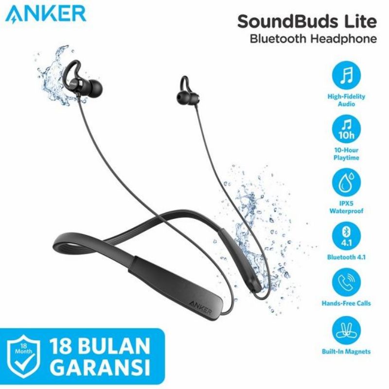 Anker Soundbuds Lite Neckband Bluetooth Earphone