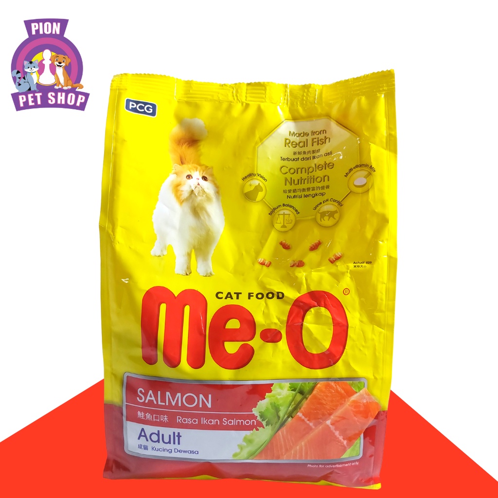 Me-o Dry Food Adult Rasa Salmon 1.1kg/Makanan Kering Untuk Kucing dewasa