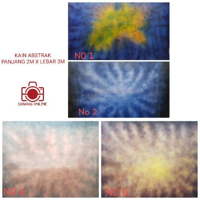 KAIN BACKGROUND ABSTRAK 2.3 X 3 METER / BACKGROUND ABSTRAK