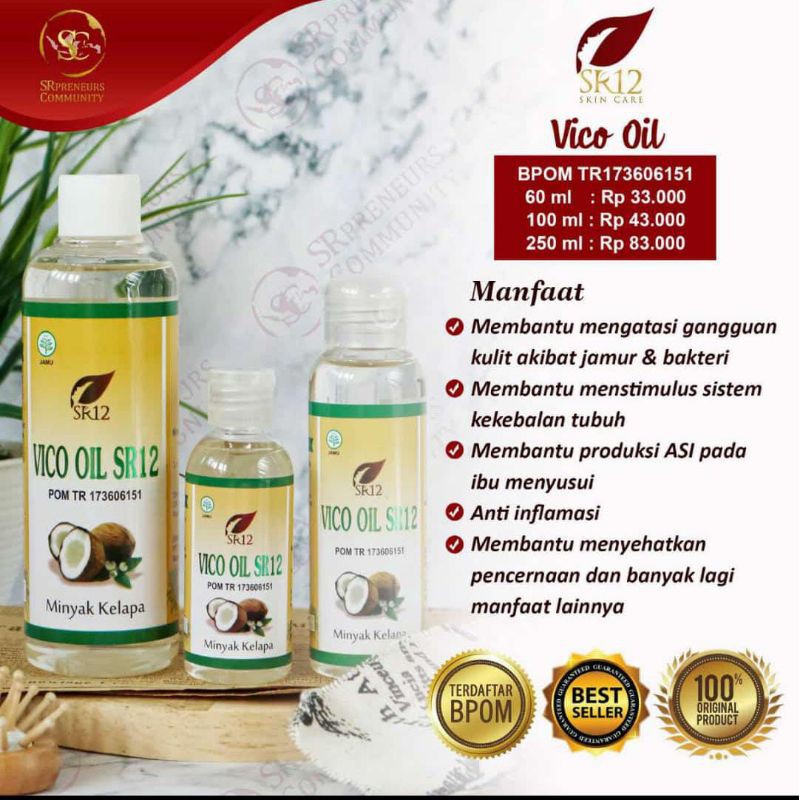 

VCO (Virgin coconut oil)