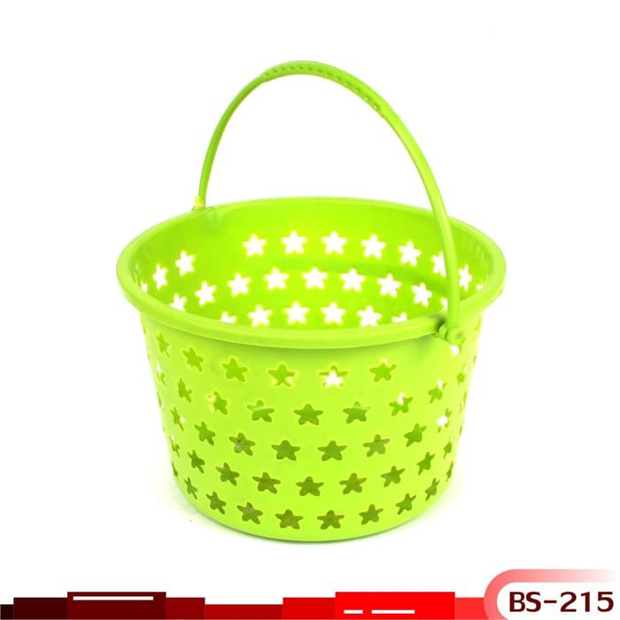 Keranjang Buah Sayur Plastik Bulat Kecil Serbaguna BLT - BS-215
