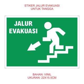 STICKER JALUR EVAKUASI | Shopee Indonesia