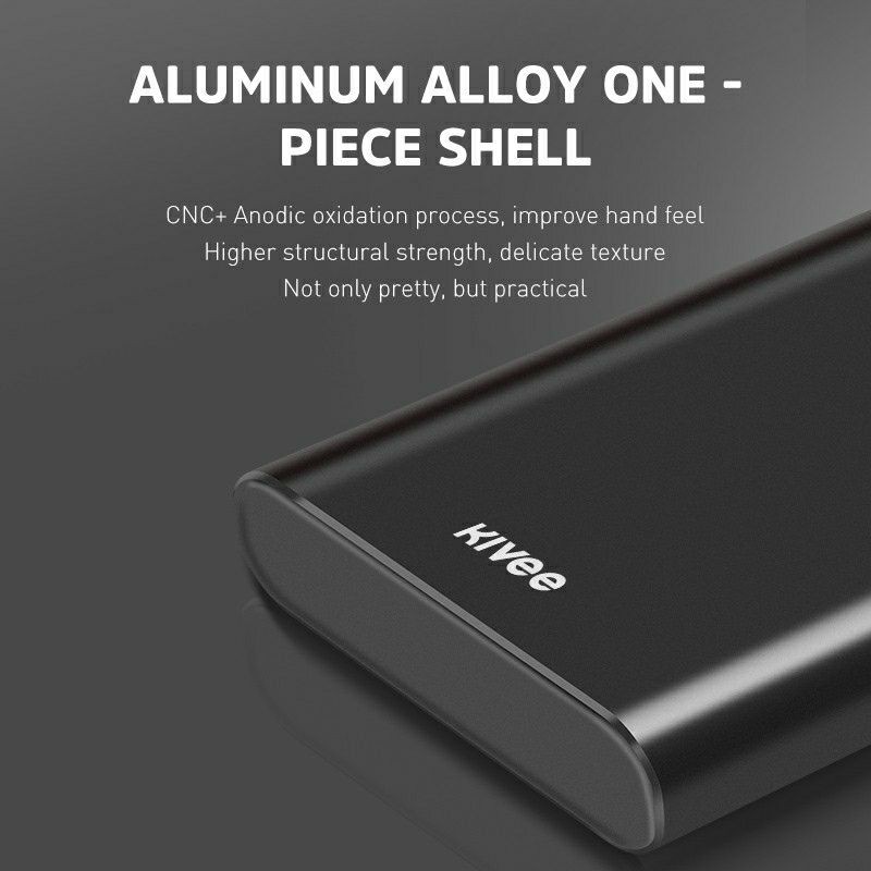 Kivee Powerbank 10000mAh Fast Charging Real Capacity KV-PT68P