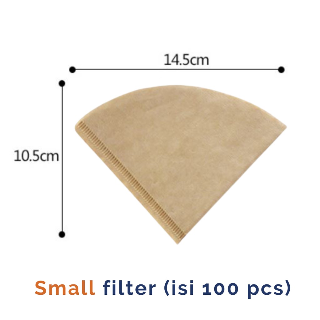 Kertas Filter Kopi V60 Espresso Drip 100PCS Saringan Coffee Paper Pour Over Food Grade