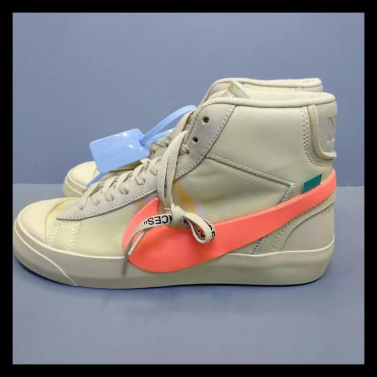 Termurah Off White X Nike Blazer Mid "All Hallows Eve" Premium Cuci Gudang