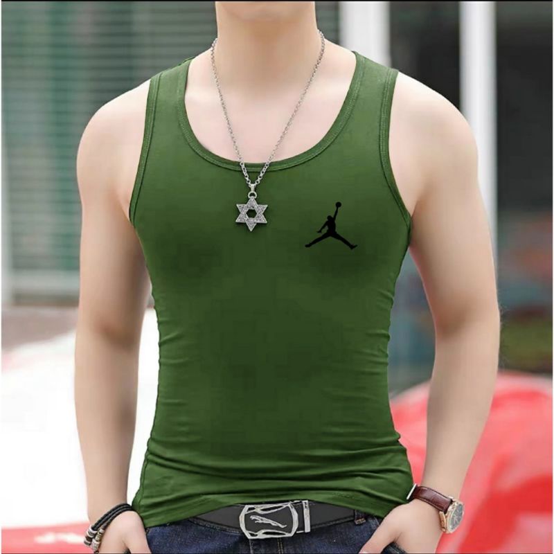 Singlet Pria Dewasa Jodan Kaos Singlet Olahraga Cowok Baju Dalam Tanktop