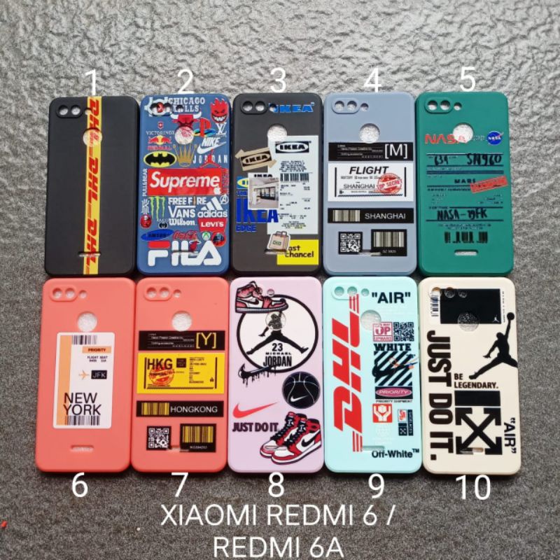 Case gambar Xiaomi redmi 6 . Redmi 6A motif cowok ( 2 motif ) soft softcase softshell silikon cover casing kesing housing