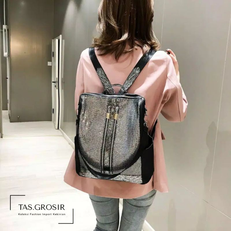 [COD] LB - Best seller!! Backpack multifungsi stylish fashion import murah (1kg muat 3pcs) / 061