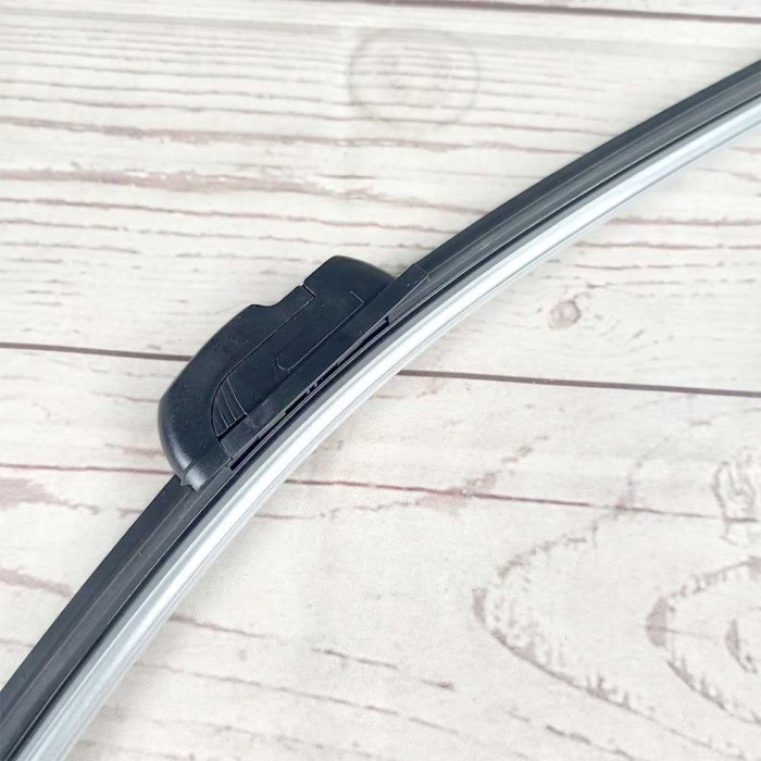 Wiper Kaca Mobil Blade Frameless U Shape Hook - Hitam, 16 Inch