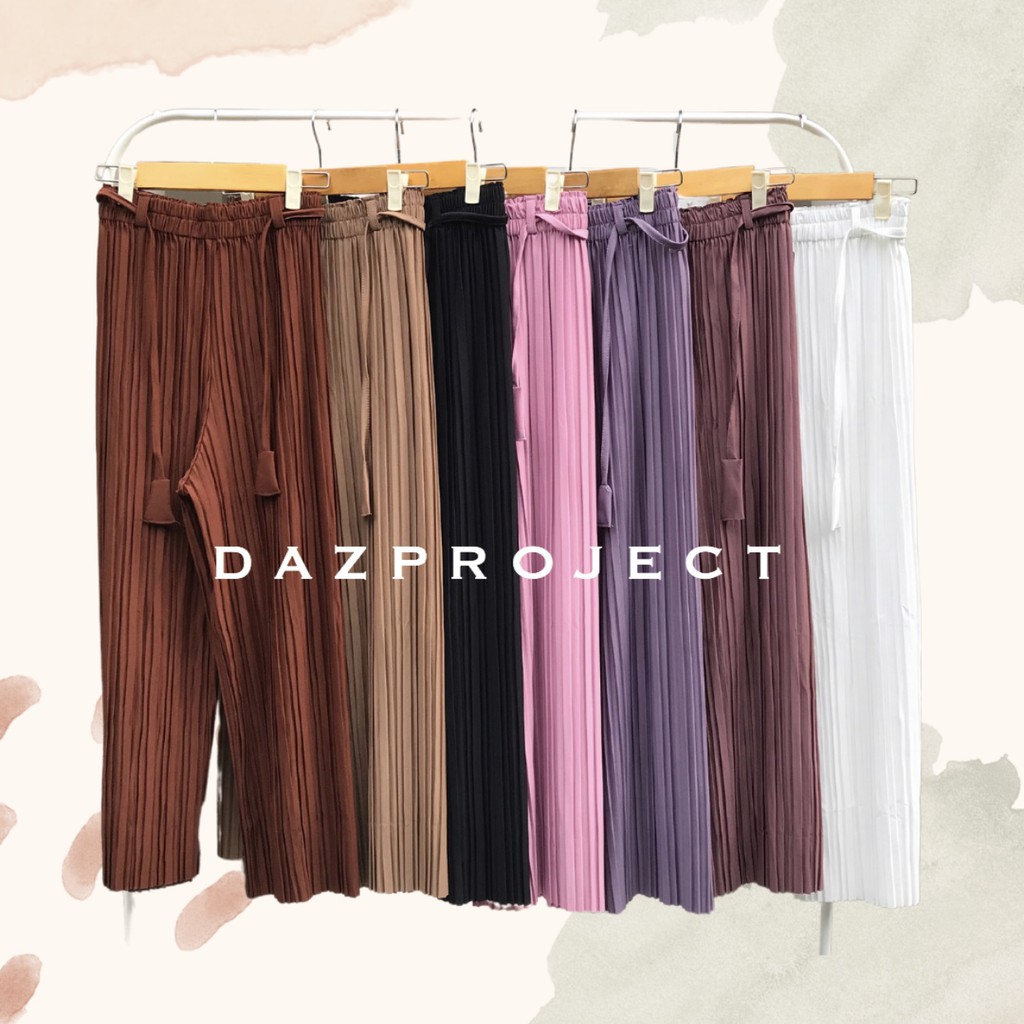 Kulot plisket free belt bisa lepas pasang by DAZPROJECT