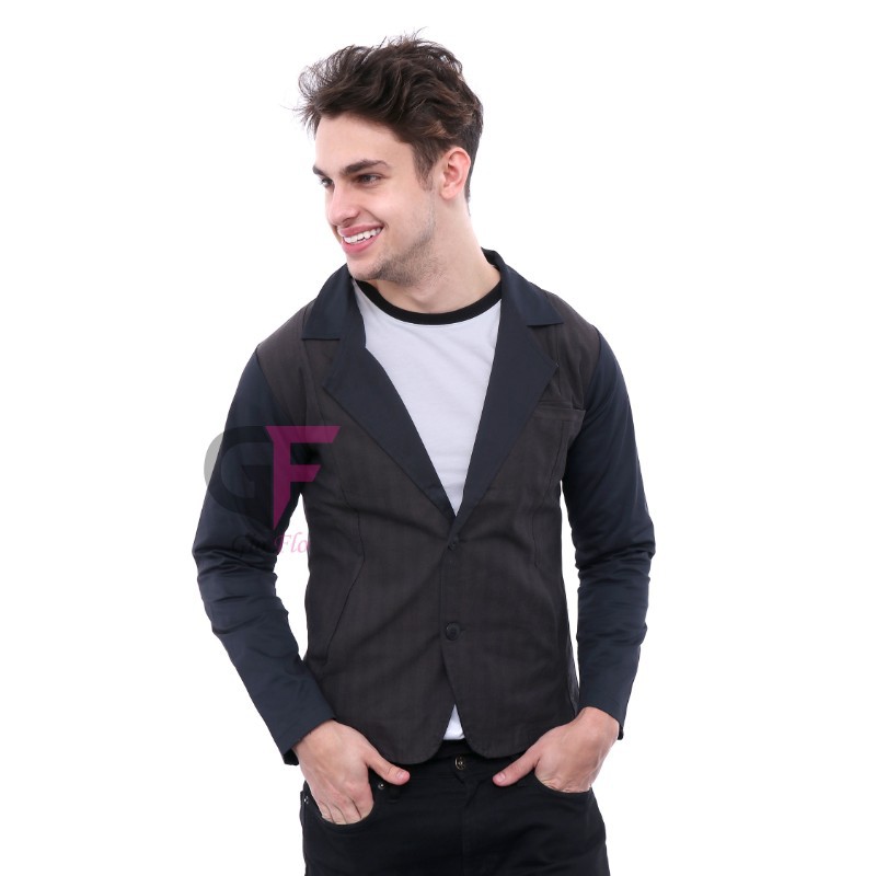 GIOFLO Blazer Casual Pria Modern Grey / BLZ 779