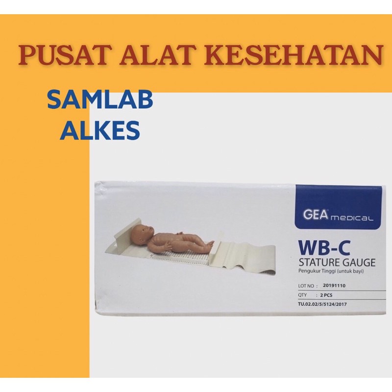 Infant Ruler Baby / Pengukur Tinggi Panjang Bayi / Alat Ukur Panjang Bayi samlab alkes