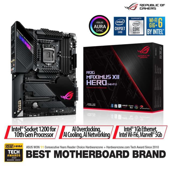 Paling Dicari] Asus Mainboard Rog Maximus Xii Hero (Wi-Fi)