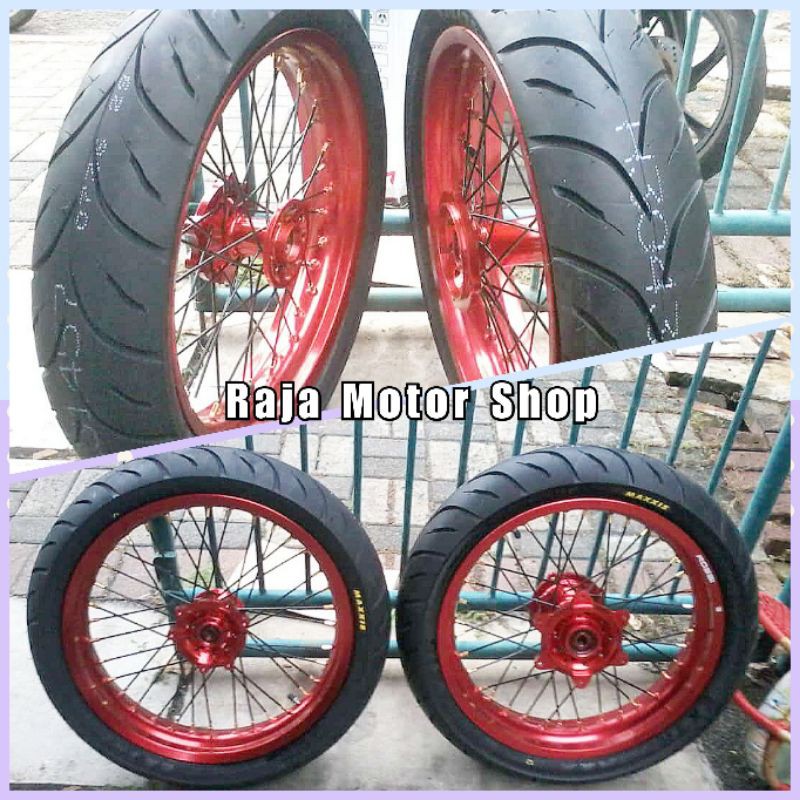 Velg set plus ban komplit Honda CRF 150L ring 17 hole36